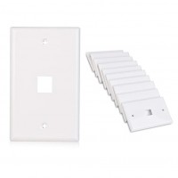 BOSS Keystone Jack Wall Plate in White